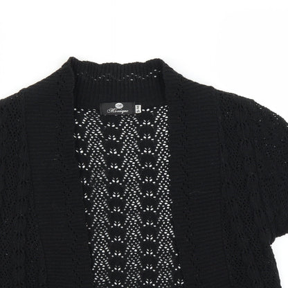 Monique Lhuillier Womens Black   Shrug Jumper Size S