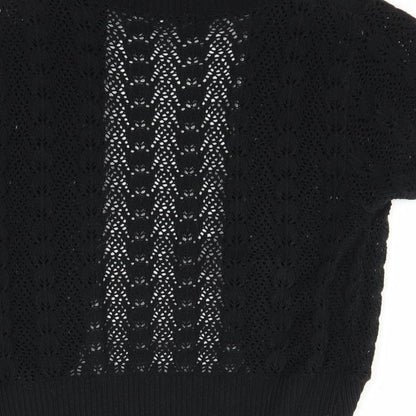 Monique Lhuillier Womens Black   Shrug Jumper Size S
