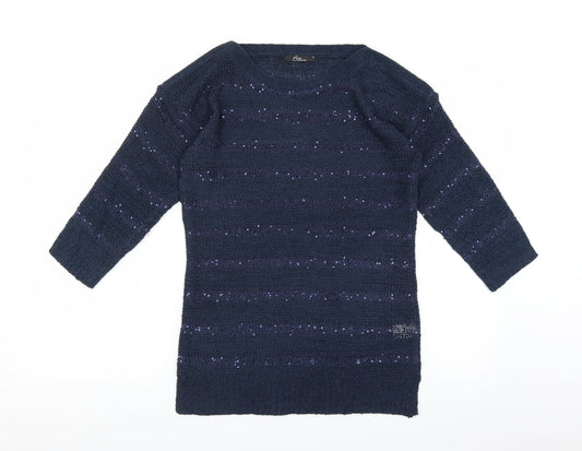BM Womens Blue   Pullover Jumper Size S