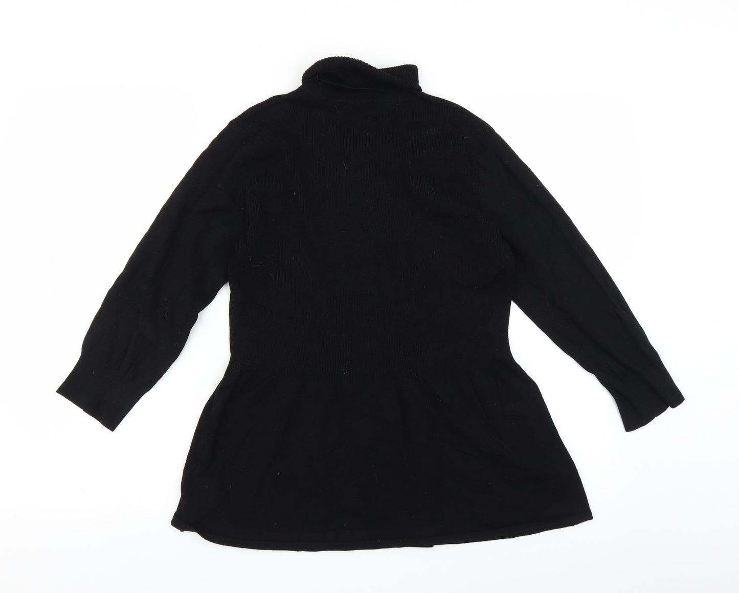 Womens UK Size 12 Marks and Spencer Black Basic Blouse