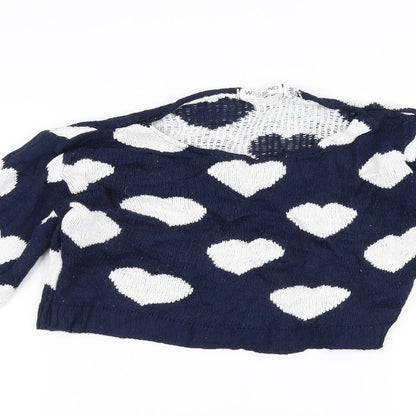 West End Womens Blue   Pullover Jumper Size M