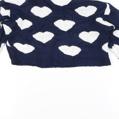 West End Womens Blue   Pullover Jumper Size M