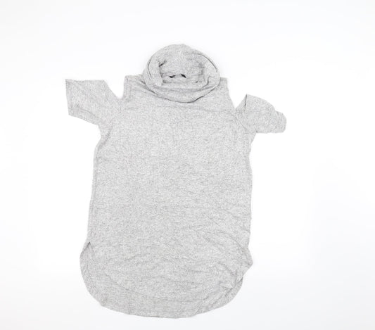 Womens UK Size 14 Select Grey Basic T-Shirt