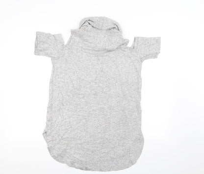 Womens UK Size 14 Select Grey Basic T-Shirt