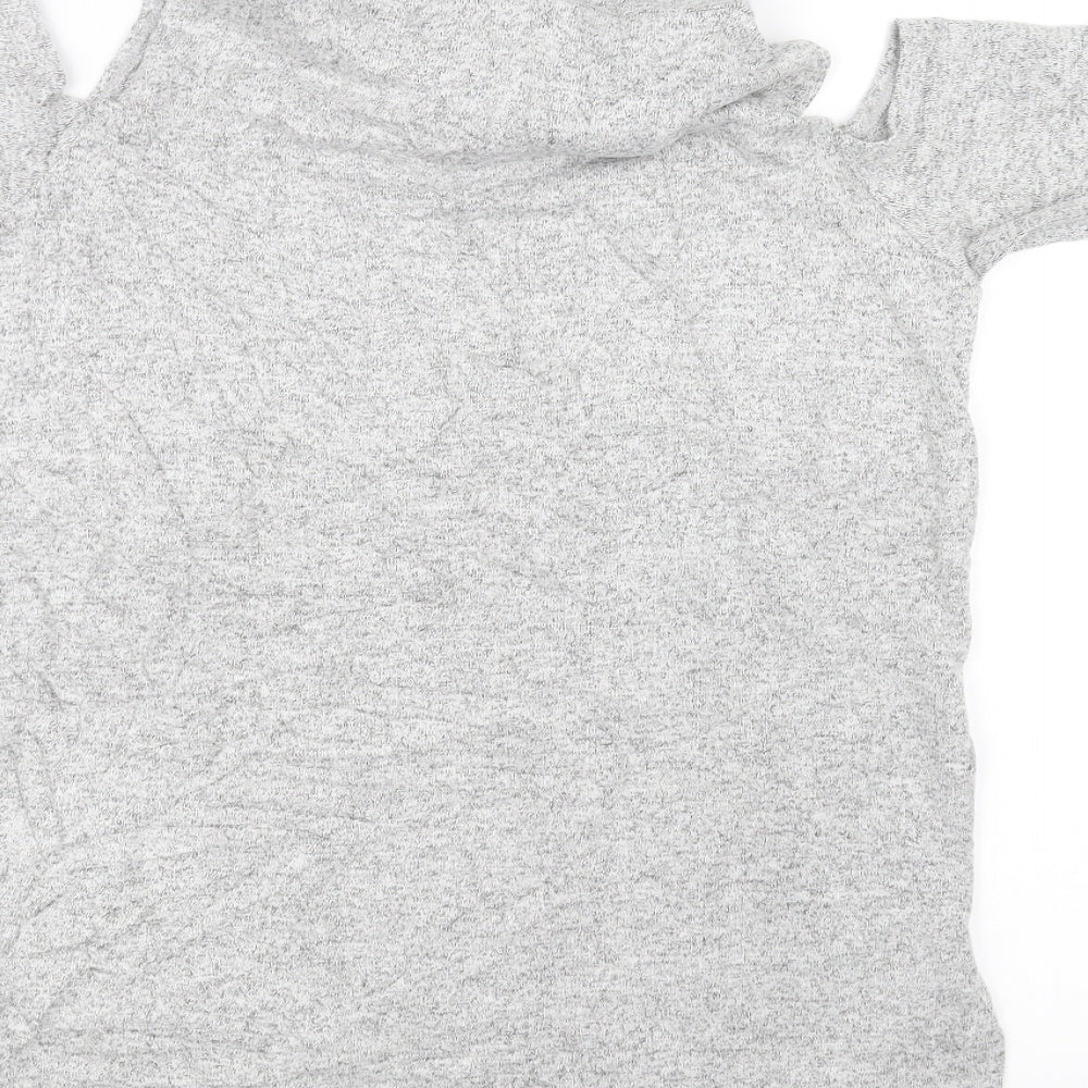 Womens UK Size 14 Select Grey Basic T-Shirt