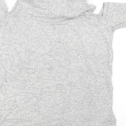 Womens UK Size 14 Select Grey Basic T-Shirt