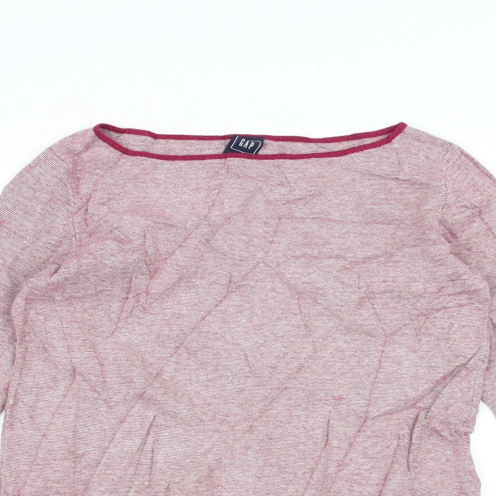 Womens UK Size S Gap Pink Basic T-Shirt