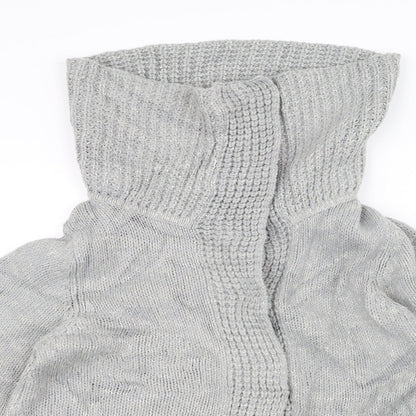 F&F Womens Grey  Knit Jacket Coatigan Size 14