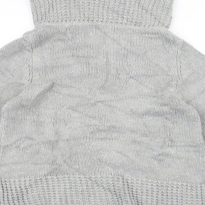 F&F Womens Grey  Knit Jacket Coatigan Size 14