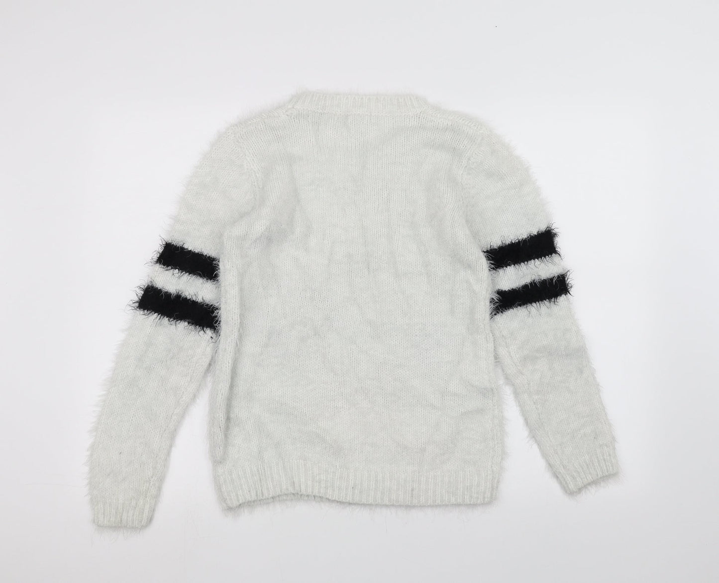 Cameo rose Womens White  Knit Pullover Jumper Size M