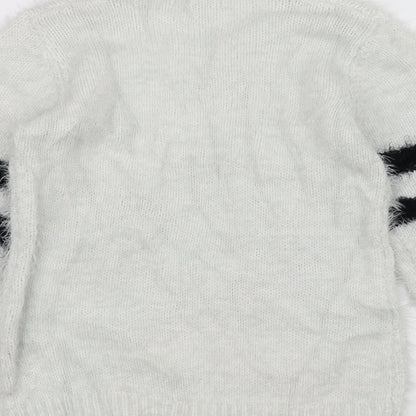 Cameo rose Womens White  Knit Pullover Jumper Size M