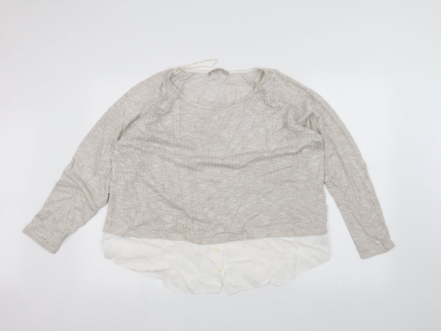 Marks and Spencer Womens White   Pullover Jumper Size 20