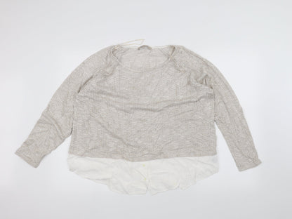 Marks and Spencer Womens White   Pullover Jumper Size 20