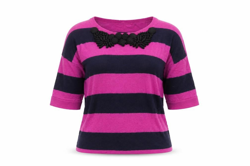 Womens UK Size 6 Preworn Purple Basic T-Shirt