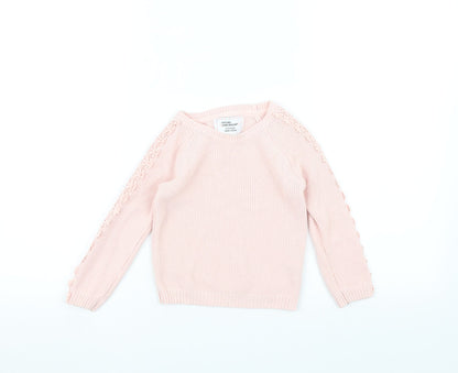 Young Dimension Girls Pink   Pullover Jumper Size 3-4 Years