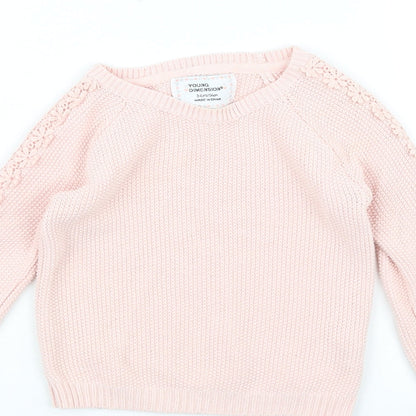 Young Dimension Girls Pink   Pullover Jumper Size 3-4 Years