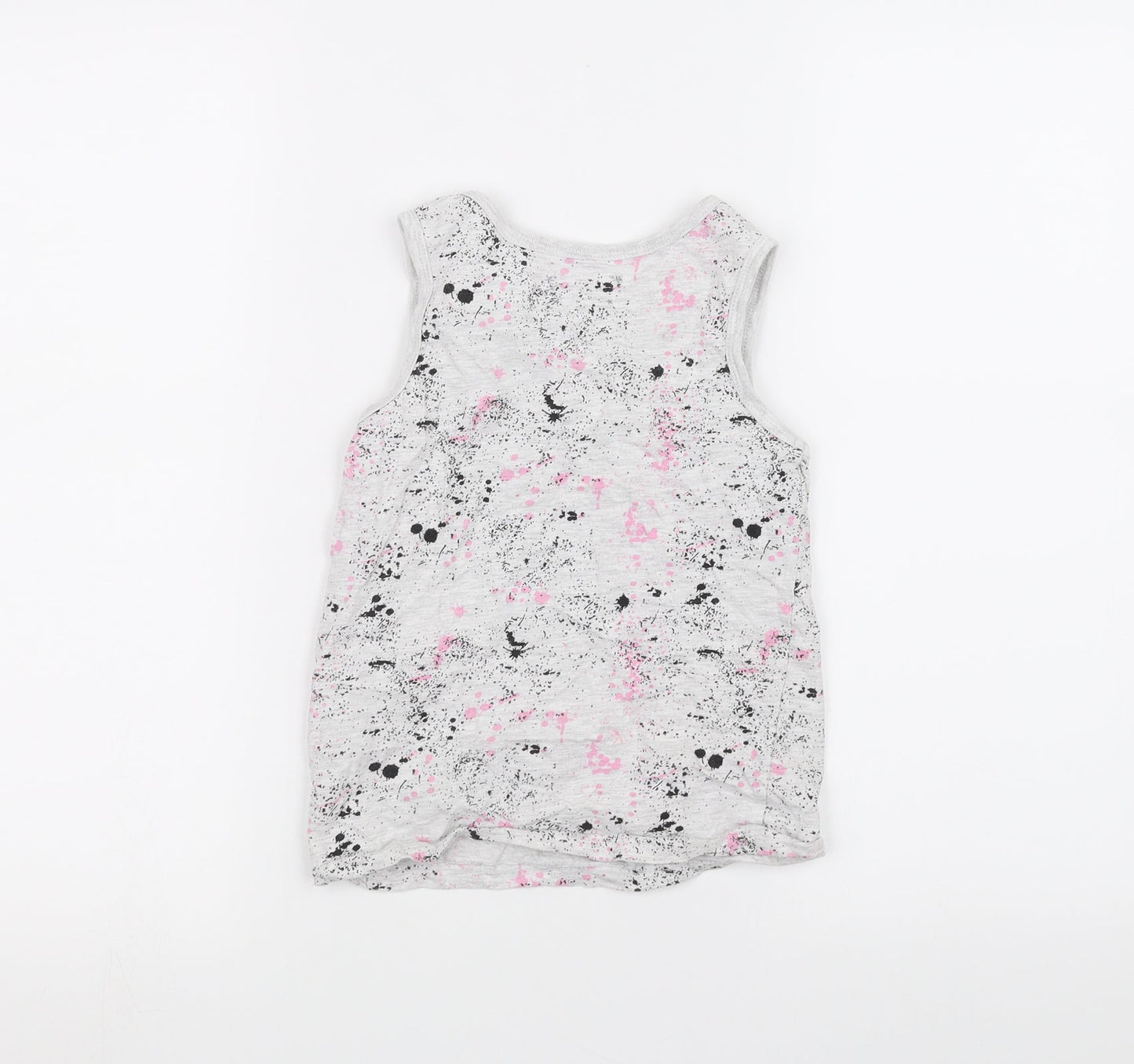 Primark Girls White   Basic Tank Size 7-8 Years