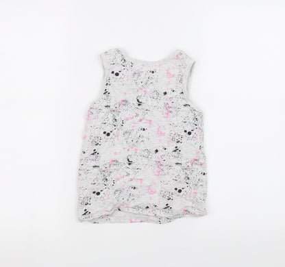 Primark Girls White   Basic Tank Size 7-8 Years