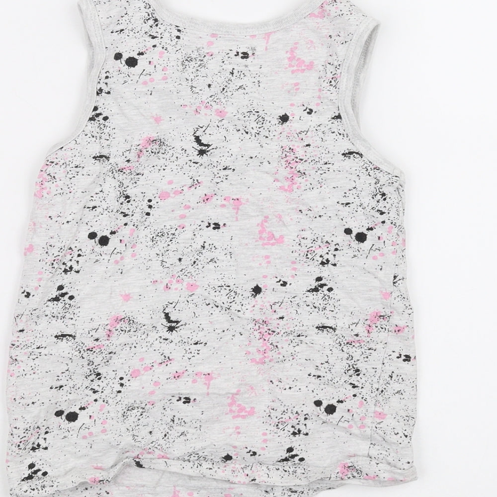 Primark Girls White   Basic Tank Size 7-8 Years