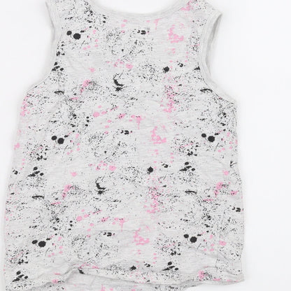 Primark Girls White   Basic Tank Size 7-8 Years
