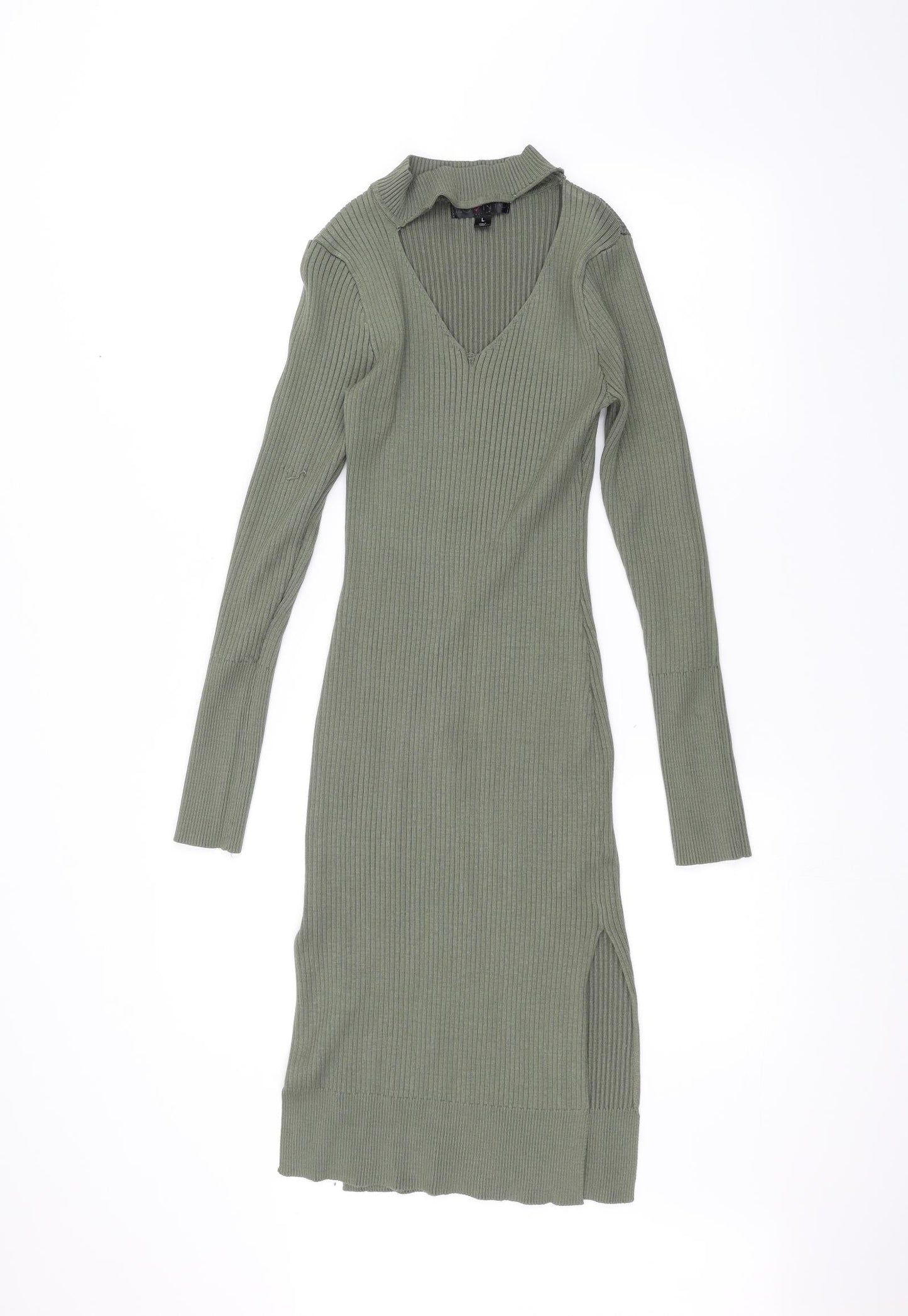 LU love NYC Womens Green   A-Line  Size L
