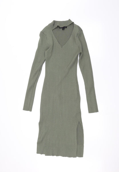 LU love NYC Womens Green   A-Line  Size L