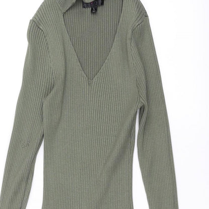 LU love NYC Womens Green   A-Line  Size L