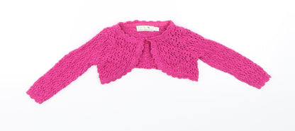 Mini B Baby Pink   Cardigan Jumper Size 12-18 Months