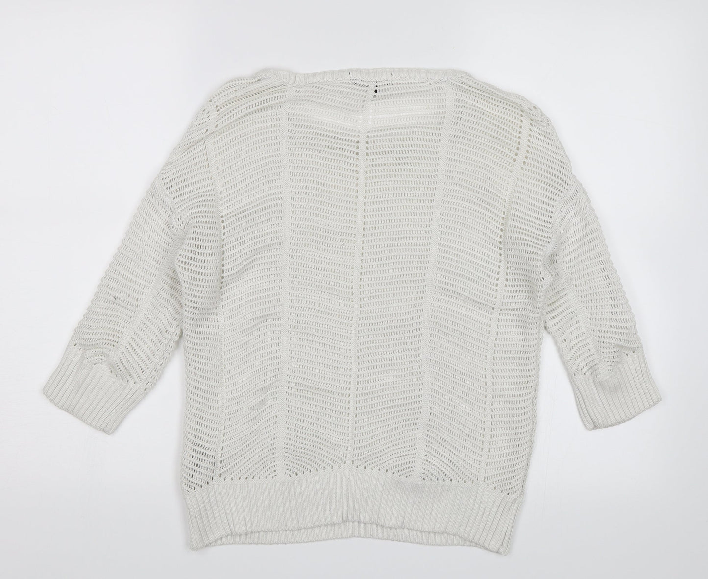 New Look Womens White   Pullover Jumper Size 10