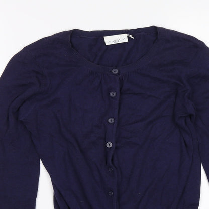 New Look Womens Purple   Cardigan Jumper Size 8