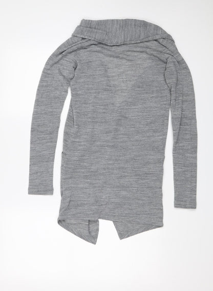 Vera Moda Womens Grey   Wrap Jumper Size S