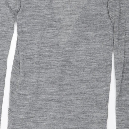 Vera Moda Womens Grey   Wrap Jumper Size S