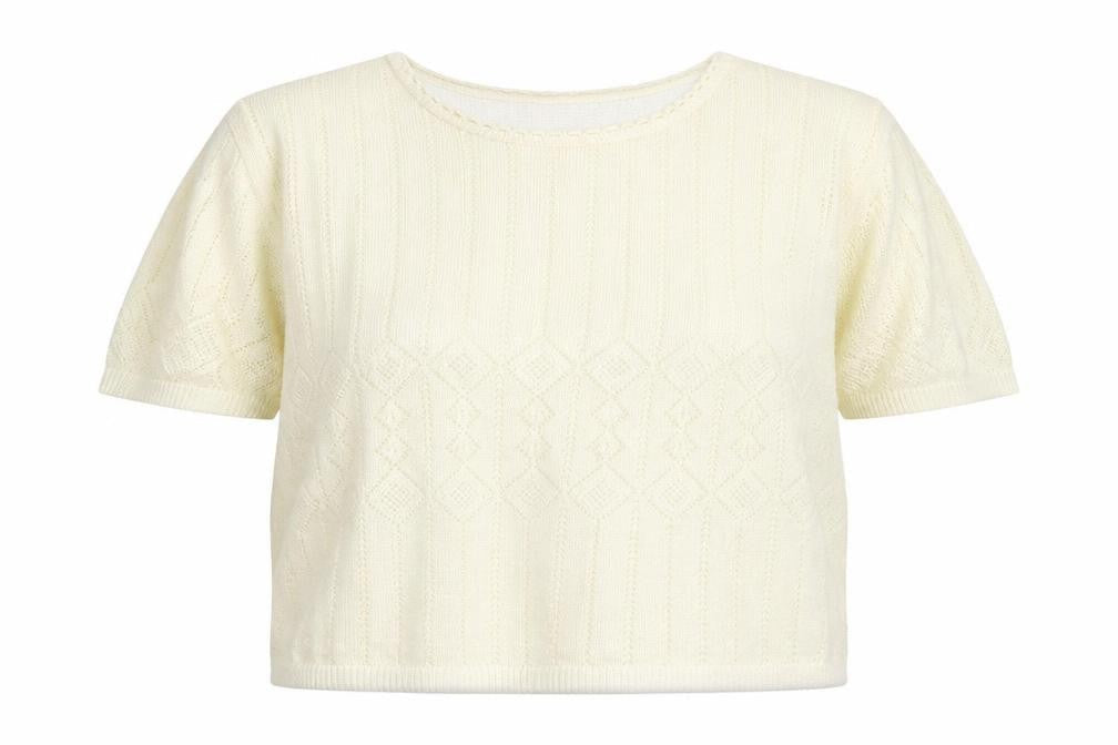 Womens UK Size 24 Fashion Extra White Jersey T-Shirt