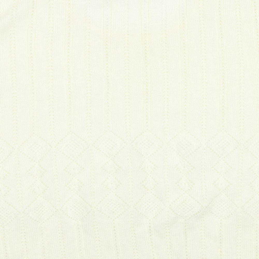 Womens UK Size 24 Fashion Extra White Jersey T-Shirt