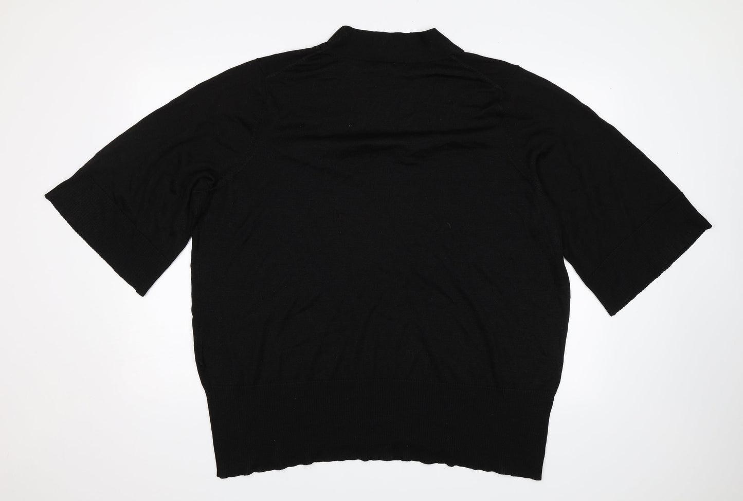 Womens UK Size 3XL H&M Black Jersey T-Shirt