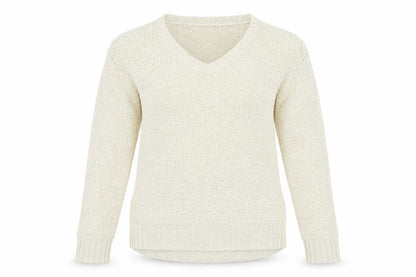 H&M Womens White   Pullover Jumper Size S