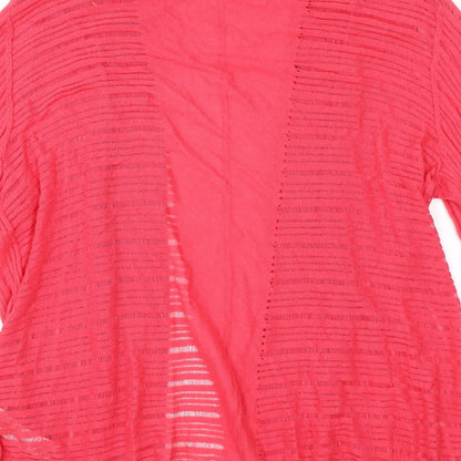 Bonmarché Womens Pink   Cardigan Jumper Size M
