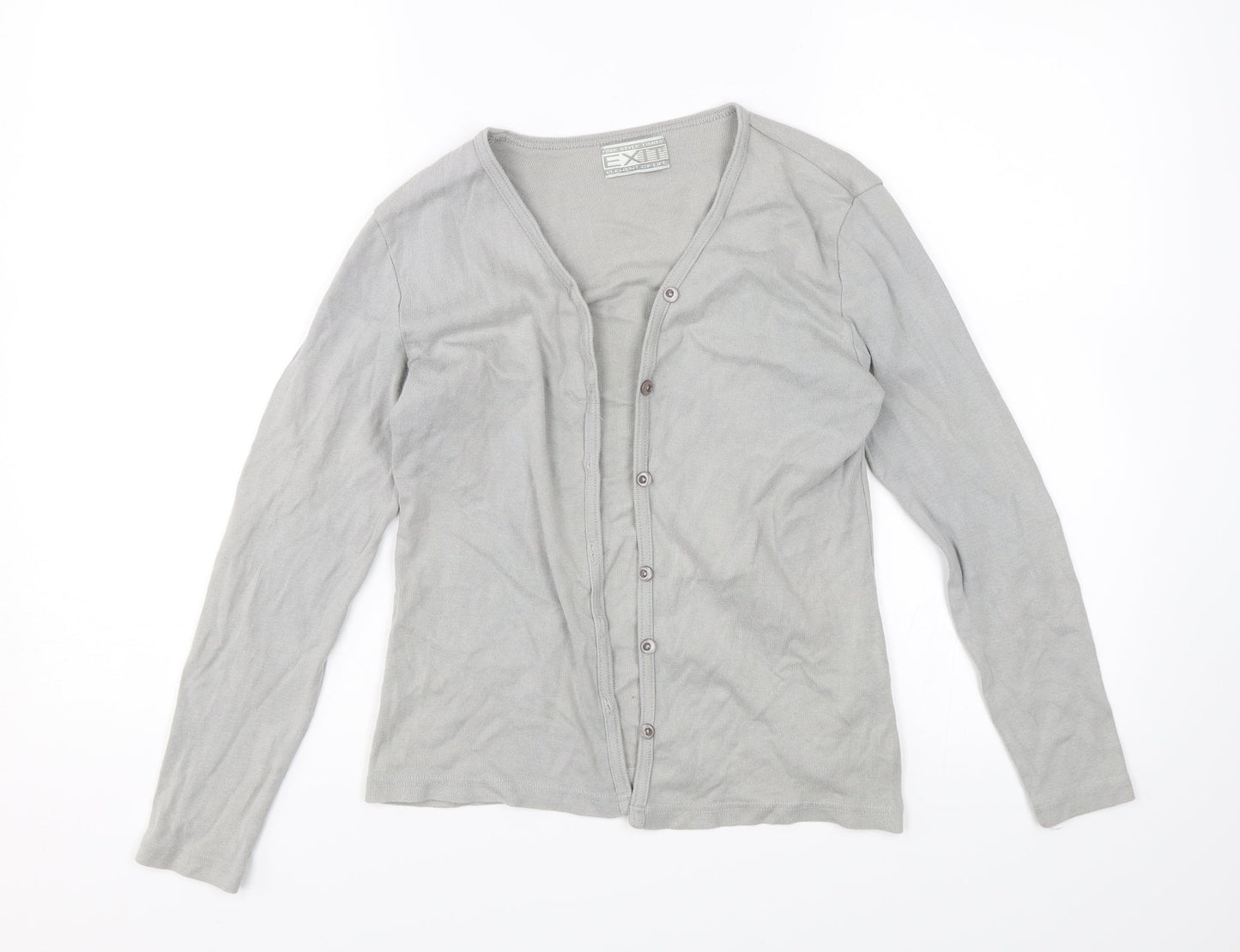 Exit Womens Grey   Cardigan Jumper Size 14