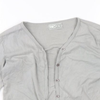 Exit Womens Grey   Cardigan Jumper Size 14