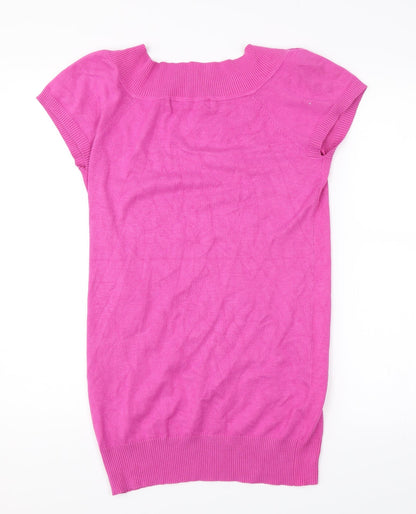 Now On Womens Pink   Pullover Jumper Size M