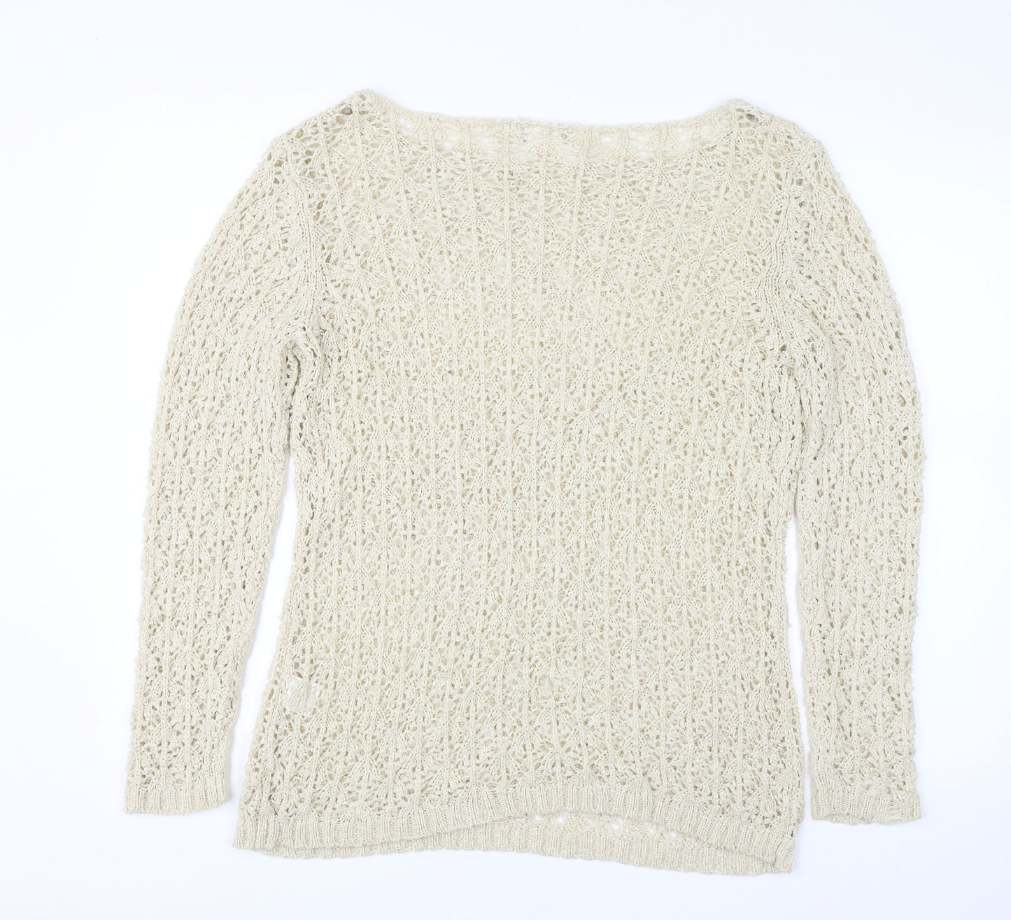 Soon Womens White   Pullover Jumper Size 18