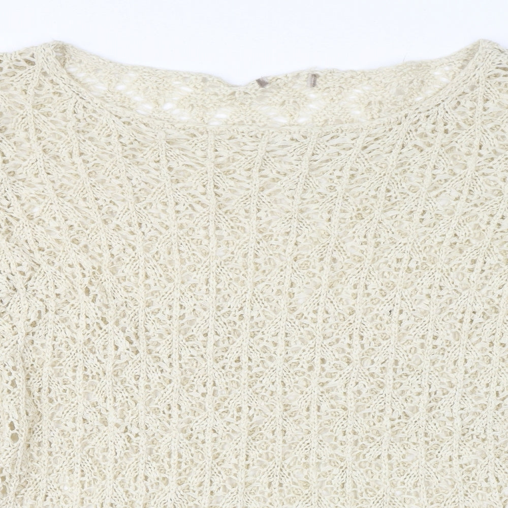 Soon Womens White   Pullover Jumper Size 18