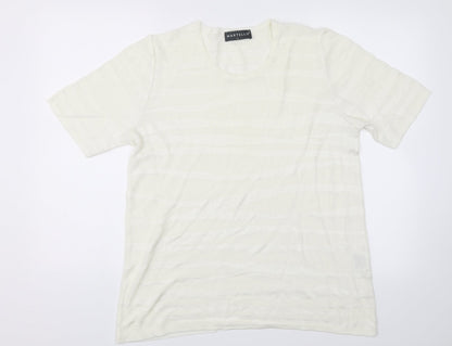 Martello Womens White   Jersey T-Shirt Size L