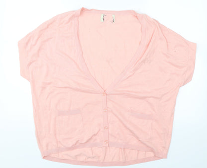 Matalan Womens Pink   Cardigan Jumper Size L