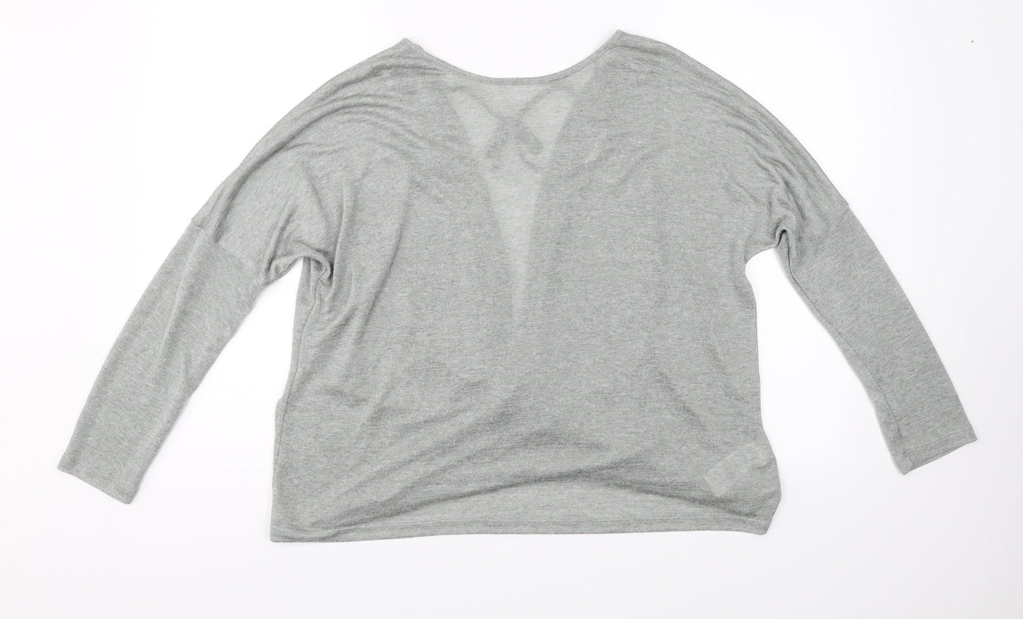 Womens UK Size 16 Debenhams Grey Jersey Blouse