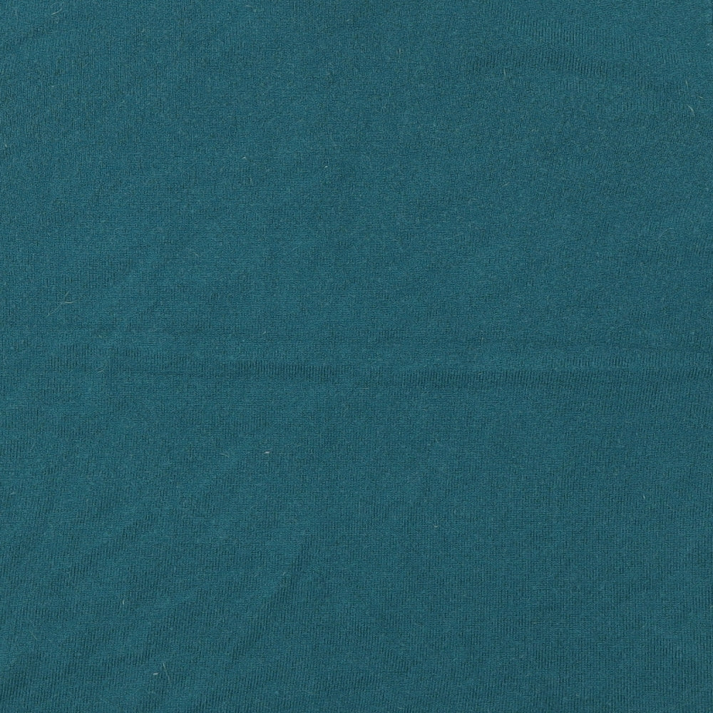 Womens UK Size 14 Pure & Natural Blue Jersey T-Shirt