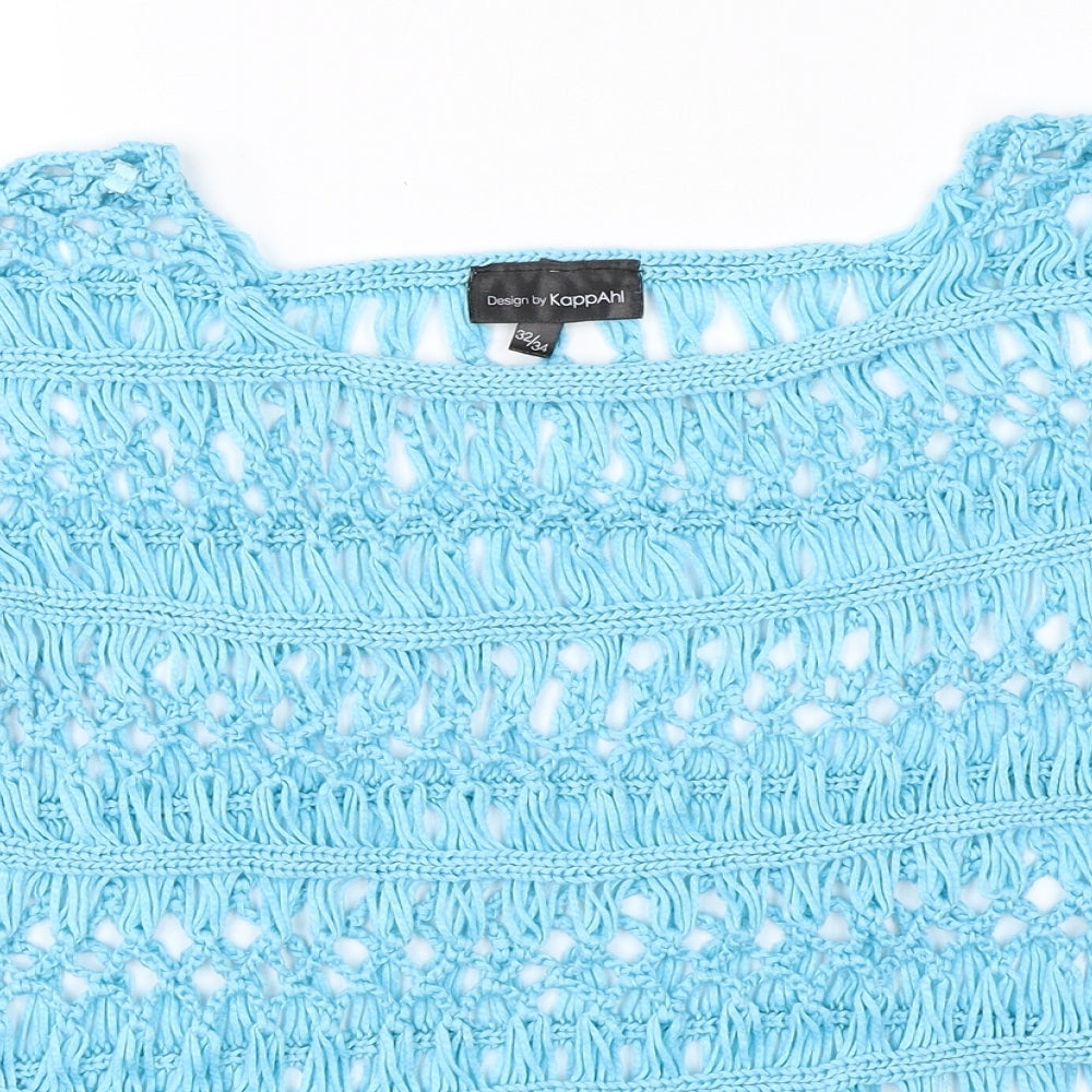 KappAhI Womens Blue   Basic Blouse Size 6
