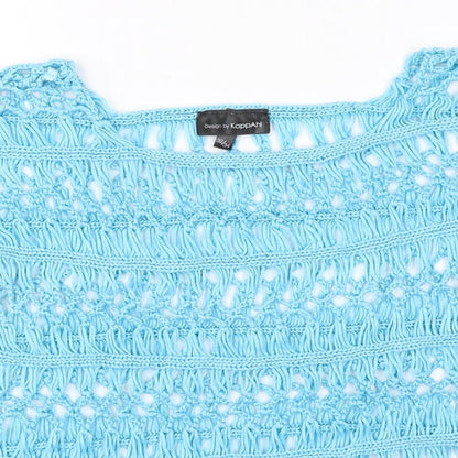 KappAhI Womens Blue   Basic Blouse Size 6