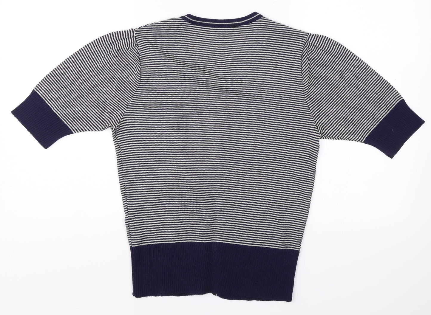 Dorothy Perkins Womens Blue Striped  Cardigan Jumper Size 10