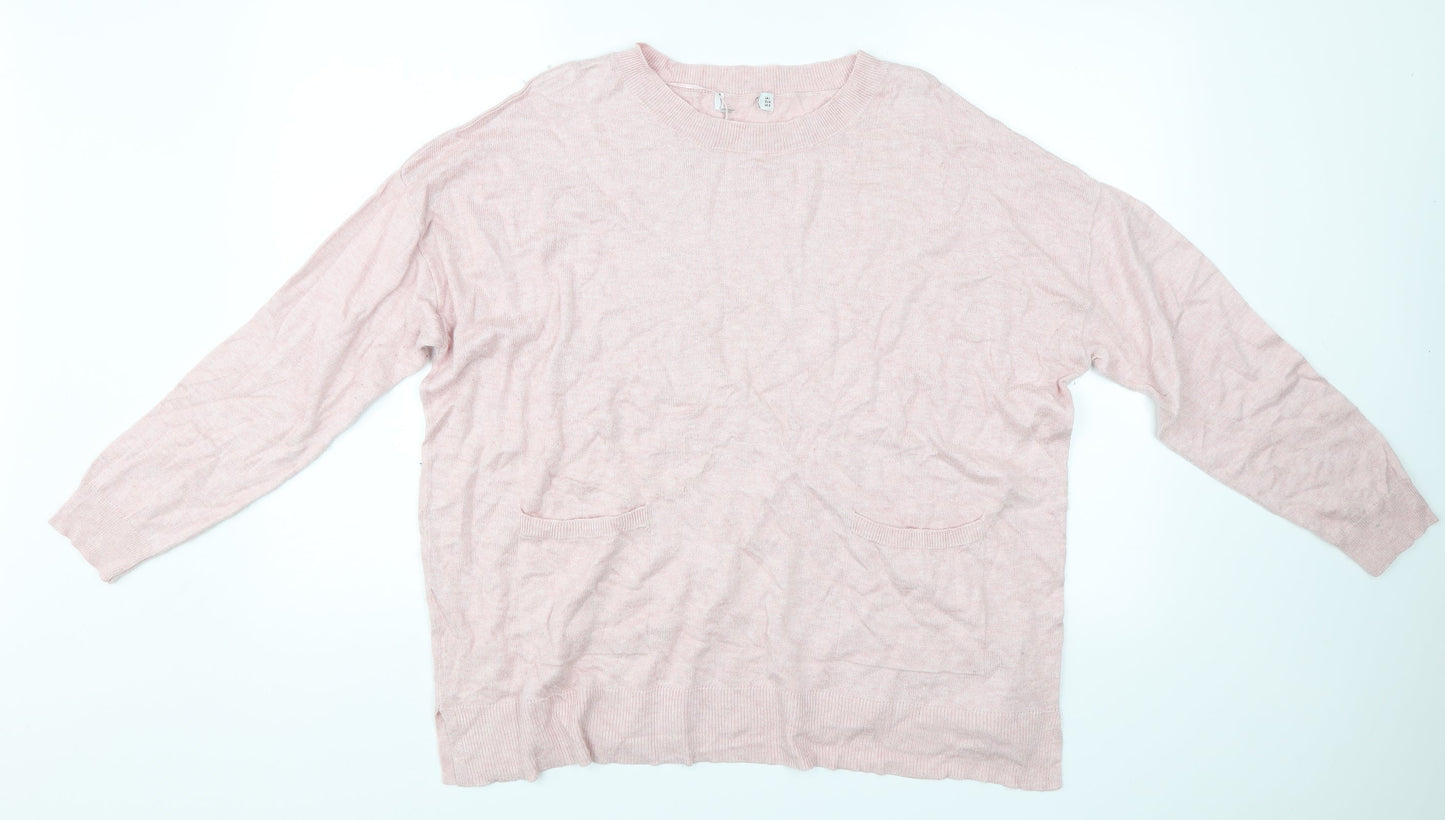 Gallery Womens Pink   Pullover Jumper Size L